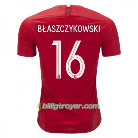 Billige Fotballdrakter Polen Blaszczykowski 16 VM 2018 Bortedraktsett